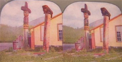 Chief's House - Bear and Wolf Totems