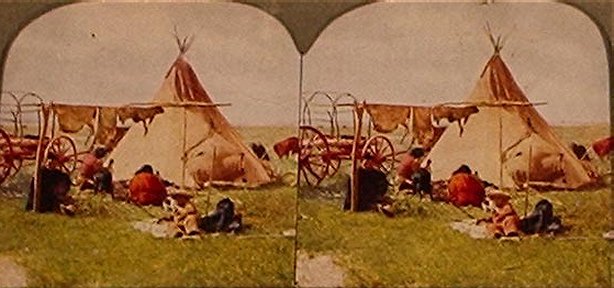 Drying Meat in a Sioux Camp