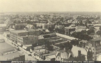 Aerial View of Brandon 1910