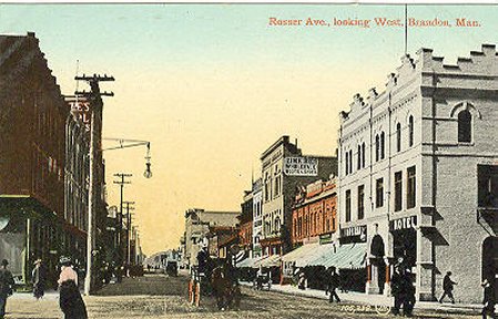 Imperial Hotel 1910 Looking West on Rosser