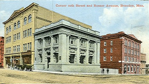 Corner of Tenth Street and Rosser Avenue