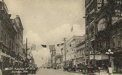 Rosser Avenue from 9th Street ca 1920