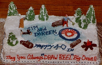 Curling Theme Anniversary Cake